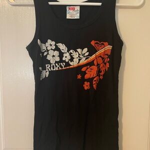 Roxy black tank top size medium vintage surfer skater